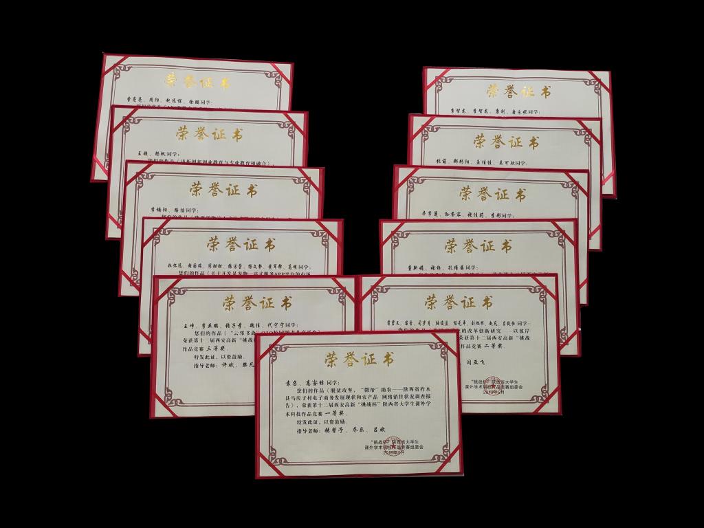获奖证书